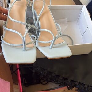 Baby blue heels